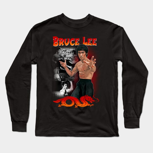 Legend Bruce Movie Jeet Kune Do Be Water Lee Long Sleeve T-Shirt by Garmentcrooks